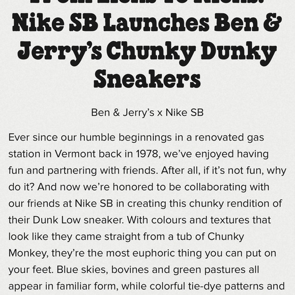 Ben and Jerry’s chunky dunks Nike - Picture 14 of 15